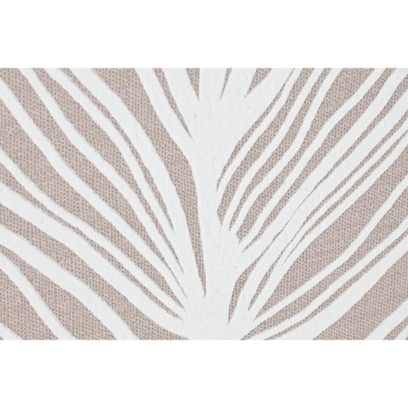 Quadro Home ESPRIT Bianco Naturale Foglia della pianta Scandinavo 83 x 4,5 x 83 cm (2 Unità)