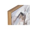 Quadro Home ESPRIT Bianco Marrone Grigio Elefante Coloniale 80 x 3,5 x 80 cm (2 Unità)