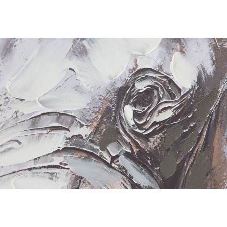 Quadro Home ESPRIT Bianco Marrone Grigio Elefante Coloniale 80 x 3,5 x 80 cm (2 Unità)