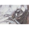 Quadro Home ESPRIT Bianco Marrone Grigio Elefante Coloniale 80 x 3,5 x 80 cm (2 Unità)