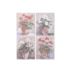 Quadro Home ESPRIT Bianco Marrone Rosso Cottage 40 x 3 x 50 cm (4 Unità)