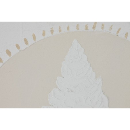 Quadro Home ESPRIT Bianco Crema Mediterraneo 40 x 3 x 40 cm (4 Unità)