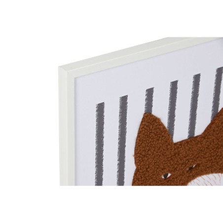 Quadro Home ESPRIT Bianco Grigio Per bambini animali 40 x 1,8 x 50 cm (4 Unità)