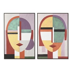 Quadro Home ESPRIT Astratto Moderno (2 Unità)