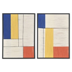 Quadro Home ESPRIT Moderno Città 50 x 2,5 x 70 cm (2 Unità)