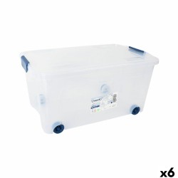Scatola con Ruote per Organizzare Tontarelli 59 x 38 x 29 cm (6 Unità)