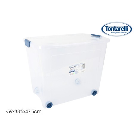 Scatola con Ruote per Organizzare Tontarelli 59 x 38'5 x 47'5 cm (4 Unità)