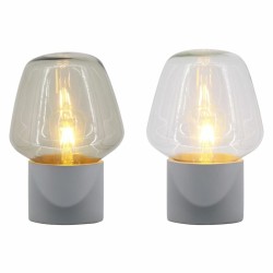 Lampada da tavolo DKD Home Decor S3021035 25W Grigio scuro Grigio chiaro 220 V (20 x 20 x 29 cm) (2 Unità)