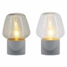Lampada da tavolo DKD Home Decor S3021035 25W Grigio scuro Grigio chiaro 220 V (20 x 20 x 29 cm) (2 Unità)