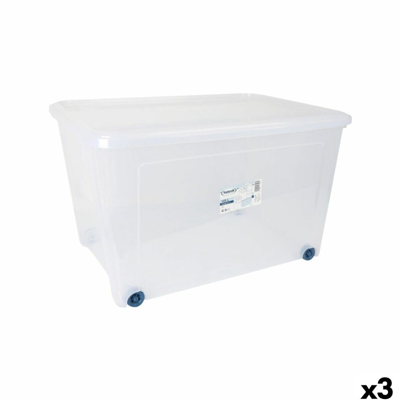 Scatola con Ruote per Organizzare Tontarelli 78,2 x 58,2 x 47 cm (3 Unità) Scatola con Ruote per Organizzare Tontarelli 78,2 x 58,2 x 47 cm (3 Unità)