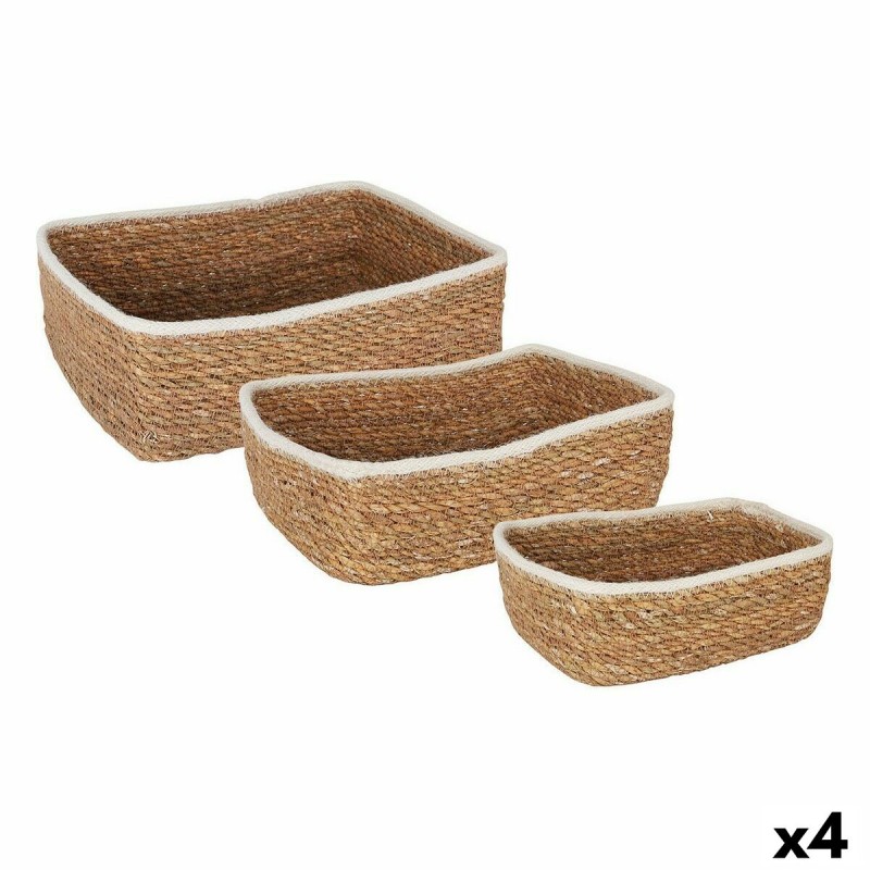 Set di Cestini Privilege 3 Pezzi vimini Rettangolare (3 Pezzi) (4 Unità) Set di Cestini Privilege 3 Pezzi vimini Rettangolare (3 Pezzi) (4 Unità)