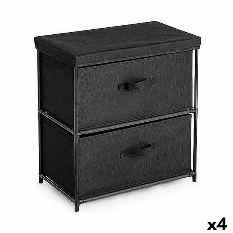 Cassettiera Confortime Nero 55 x 30 x 50 cm Cassettiera Confortime Nero 55 x 30 x 50 cm