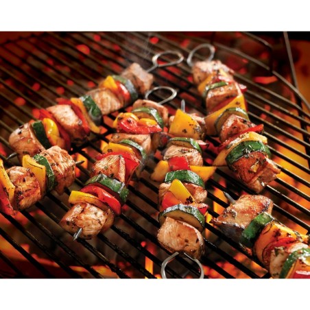 Set di Spiedini per Barbecue Algon Metallo 27 cm 6 Pezzi (24 Unità)