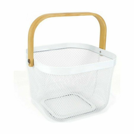 Cestino Multiuso Confortime Metallo Legno 25 x 26 x 18 cm (6 Unità)