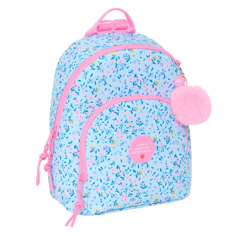 Zaino Casual Vicky Martín Berrocal Paraíso Rosa Azzurro Chiaro 25 x 30 x 13 cm Zaino Casual Vicky Martín Berrocal Paraíso Rosa Azzurro Chiaro 25 x 30 x 13 cm