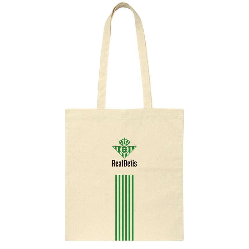 Borsa Real Betis Balompié Beige Cotone Borsa Real Betis Balompié Beige Cotone
