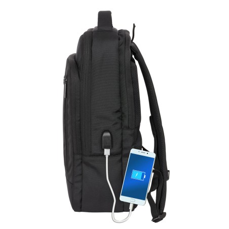 Zaino per Portatile F.C. Barcelona Premium Nero 29 x 44 x 15 cm