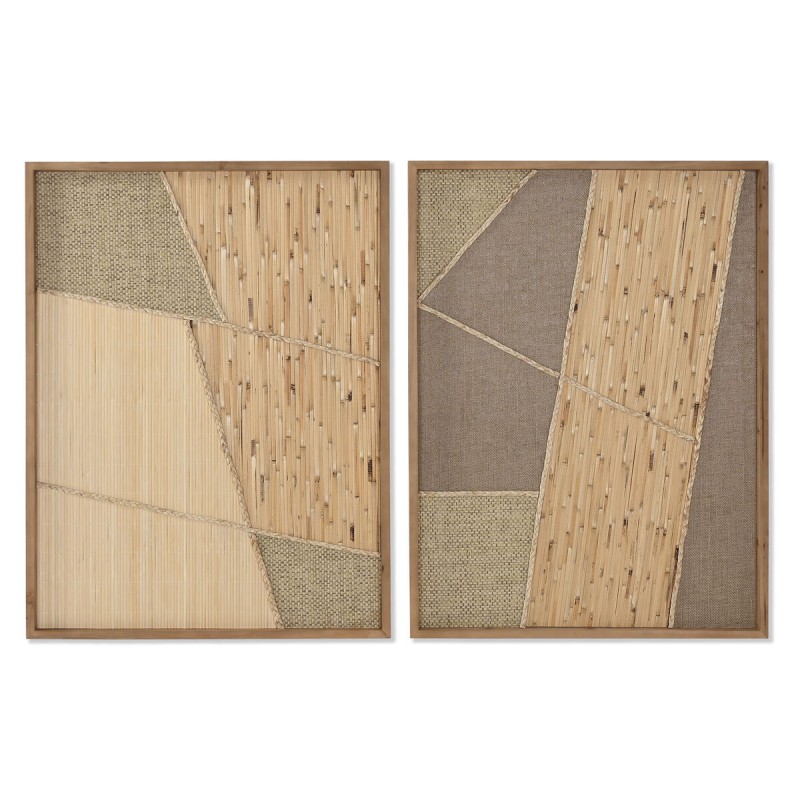 Quadro Home ESPRIT Naturale Scandinavo 60 x 3 x 80 cm (2 Unità) Quadro Home ESPRIT Naturale Scandinavo 60 x 3 x 80 cm (2 Unità)
