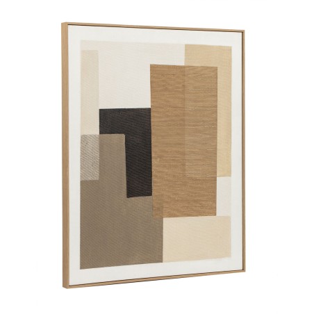 Quadro Home ESPRIT Marrone Beige Astratto Città 80 x 4,5 x 100 cm (2 Unità)