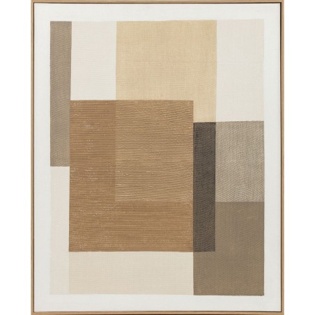Quadro Home ESPRIT Marrone Beige Astratto Città 80 x 4,5 x 100 cm (2 Unità)