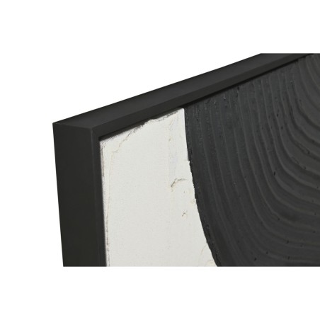 Quadro Home ESPRIT Bianco Nero Astratto 103 x 4,3 x 143 cm (2 Unità)