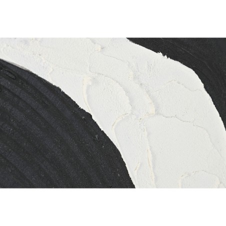Quadro Home ESPRIT Bianco Nero Astratto 103 x 4,3 x 143 cm (2 Unità)