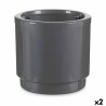 Vaso Autoirrigante Ibergarden 4138-PLA Argentato polipropilene 38 x 37,5 x 38 cm 38 x 37 x 38 cm (2 Unità)