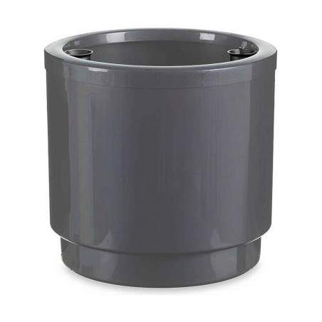Vaso Autoirrigante Ibergarden 4138-PLA Argentato polipropilene 38 x 37,5 x 38 cm 38 x 37 x 38 cm (2 Unità)