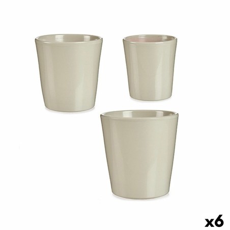 Set di Vasi Ibergarden LINCE PQ - 7044 Grigio Argilla (6 Unità)