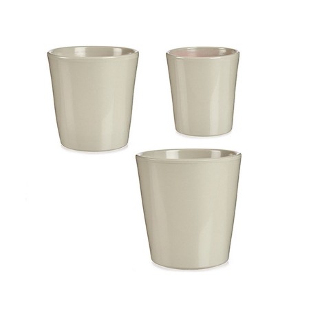 Set di Vasi Ibergarden LINCE PQ - 7044 Grigio Argilla (6 Unità)