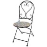 Sedia da giardino Praha Nero Esterno Ferro (39 x 47 x 94 cm)