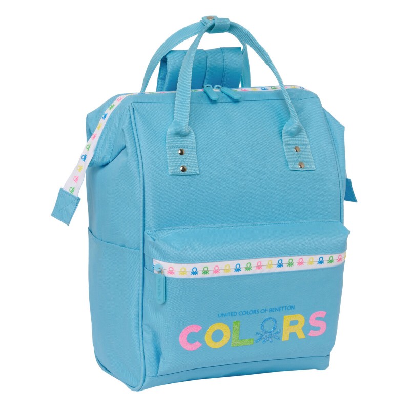 Zaino per Portatile Benetton Spring Blu cielo 27 x 40 x 19 cm Zaino per Portatile Benetton Spring Blu cielo 27 x 40 x 19 cm