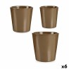 Set di Vasi Ibergarden LINCE PQ - 7006 Taupé Argilla (6 Unità)