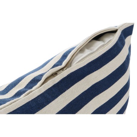 Cuscino Home ESPRIT Bianco Blu Marino 45 x 10 x 45 cm (2 Unità)