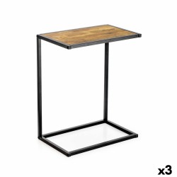 Tavolo aggiuntivo Confortime Marrone Nero 40 x 25 x 50 cm (3 Unità)