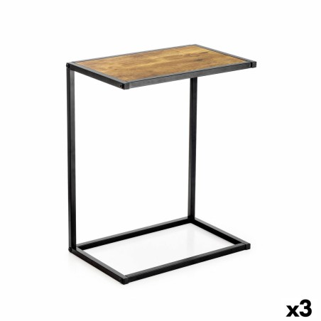 Tavolo aggiuntivo Confortime Marrone Nero 40 x 25 x 50 cm (3 Unità)