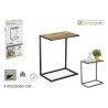 Tavolo aggiuntivo Confortime Marrone Nero 40 x 25 x 50 cm (3 Unità)