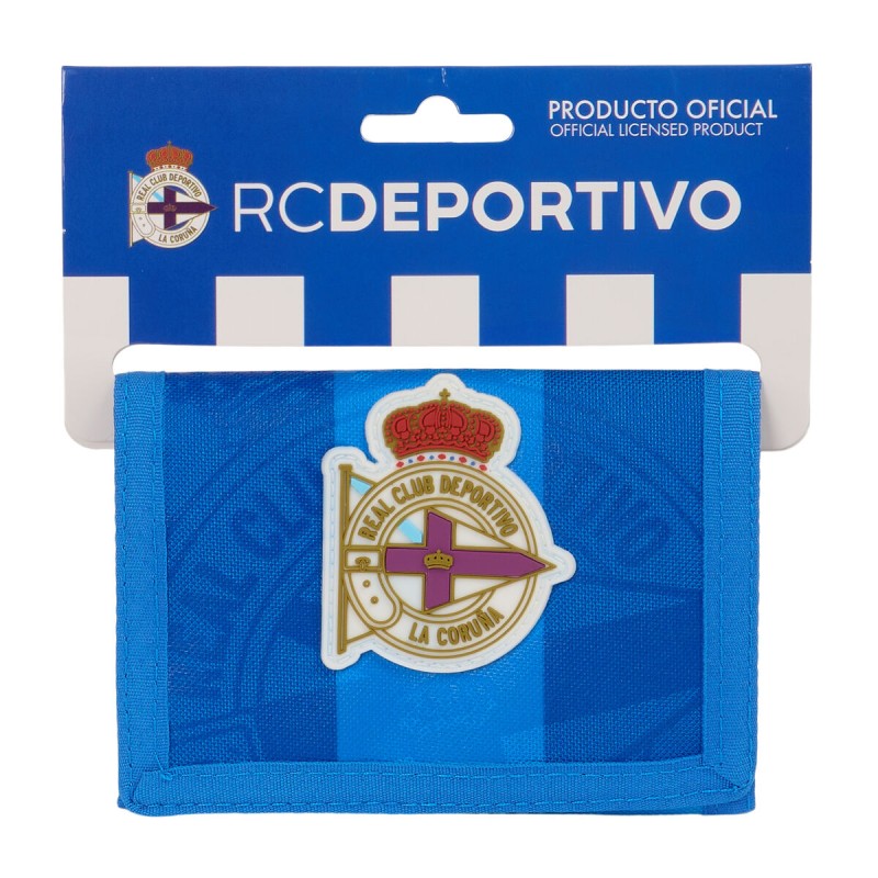 Portafogli R. C. Deportivo de La Coruña Azzurro 12.5 x 9.5 x 1 cm Portafogli R. C. Deportivo de La Coruña Azzurro 12.5 x 9.5 x 1 cm