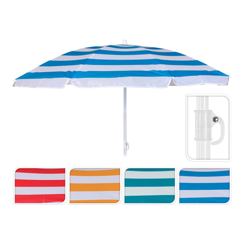 Ombrellone Spiaggia Ø 145 cm 180 cm Mediterraneo Ombrellone Spiaggia Ø 145 cm 180 cm Mediterraneo