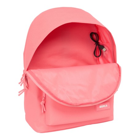 Zaino per Portatile F.C. Barcelona Corallo 31 x 44 x 18 cm