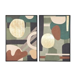 Quadro DKD Home Decor Astratto Moderno (83 x 4,5 x 122,5 cm) (83 x 4,5 x 123 cm) (2 Unità)