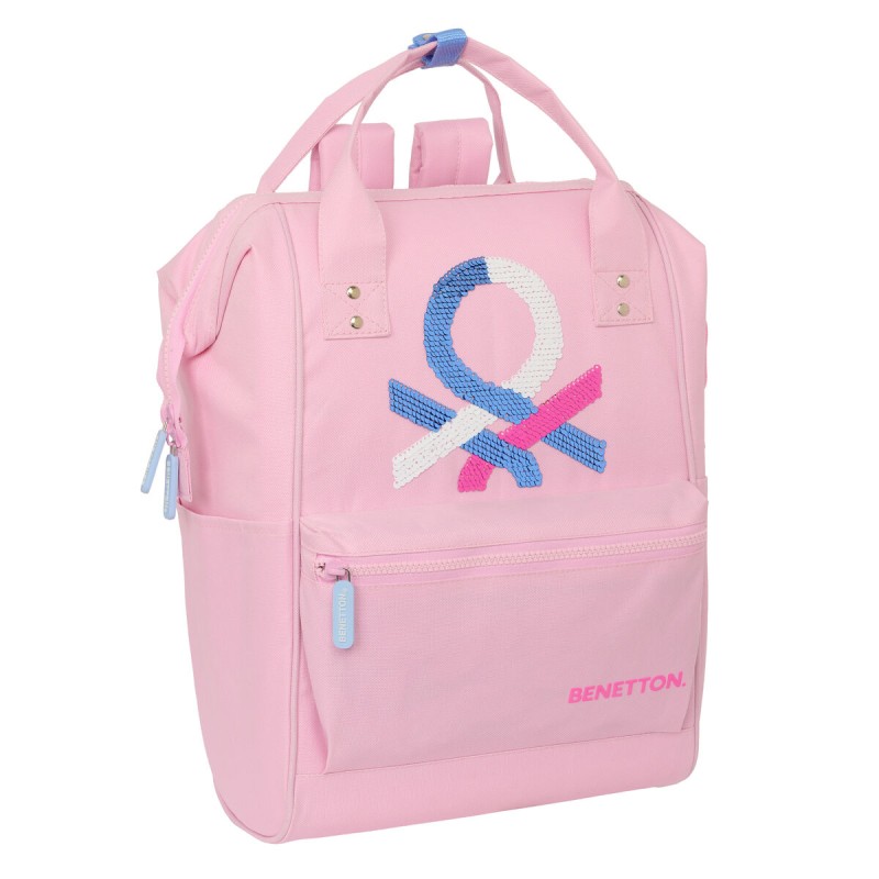 Zaino per Portatile Benetton benetton Rosa 27 x 40 x 19 cm Zaino per Portatile Benetton benetton Rosa 27 x 40 x 19 cm
