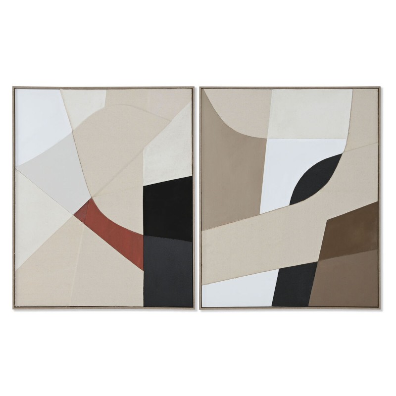 Quadro Home ESPRIT Marrone Beige Astratto Città 82 x 3,8 x 102 cm (2 Unità) Quadro Home ESPRIT Marrone Beige Astratto Città 82 x 3,8 x 102 cm (2 Unità)