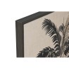 Quadro Home ESPRIT Verde Beige Palme Dorato Tropicale 63 x 4,5 x 93 cm (2 Unità)