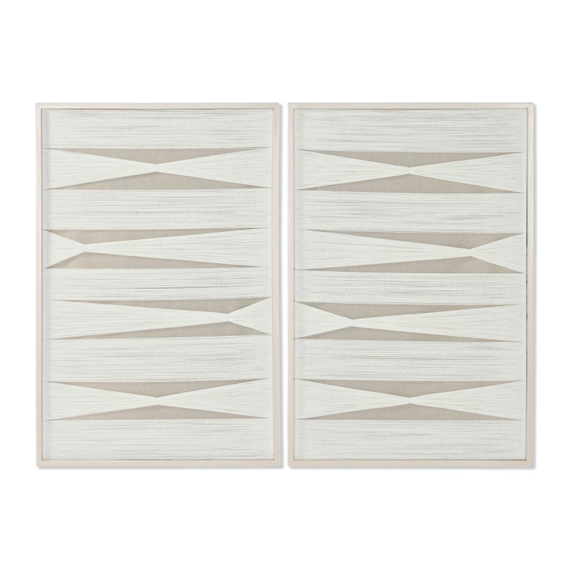 Quadro Home ESPRIT Bianco Beige Moderno Città 60 x 3 x 90 cm (2 Unità) Quadro Home ESPRIT Bianco Beige Moderno Città 60 x 3 x 90 cm (2 Unità)