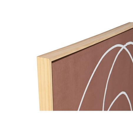 Quadro Home ESPRIT Beige Terracotta Astratto 83 x 4,3 x 123 cm (2 Unità)