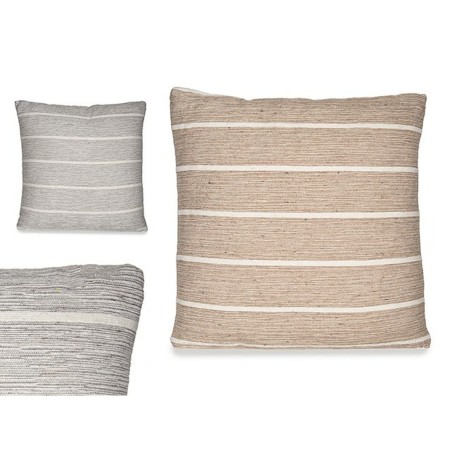Cuscino Righe Marrone Grigio 45 x 12 x 45 cm (12 Unità)
