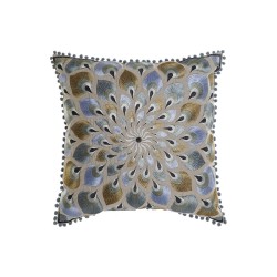 Cuscino DKD Home Decor Beige Azzurro (60 x 20 x 60 cm)