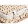 Cesto per i Panni Sporchi Home ESPRIT Naturale vimini Shabby Chic 42 x 33 x 20 cm 3 Pezzi