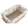 Cesto per i Panni Sporchi Home ESPRIT Naturale vimini Shabby Chic 36 x 25 x 16 cm 4 Pezzi